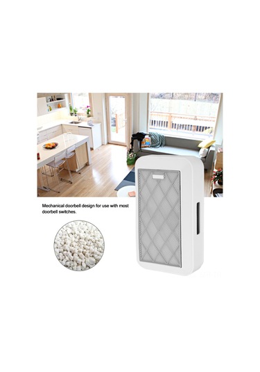 Geeroyoo Ev Otel İçin Mekanik Dairesel Dış Montaj 220v Kablolu Zil, 85-90db Yüksek Ses, Abs Malzeme, Pil Gerektirmeyen Pratik Kurulum