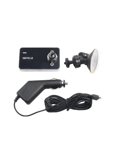 Createtech 1080p Hd Araba Dvr Çift Lens Ön Kamera Dash Cam 6 Ir Işık Video Kaydedici