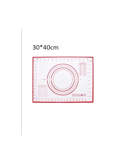 Akıllıelma-krd Home Silikon Hamur Matı Krd-5612 Kırmızı 40x30