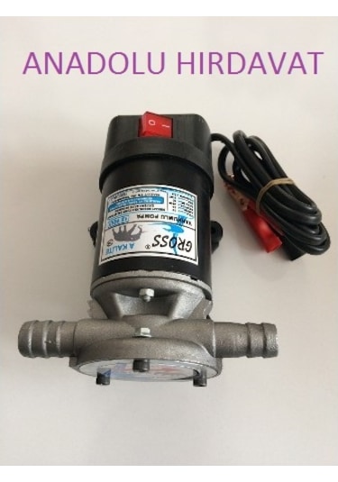 Gross 12Volt Yağ Sivi Mazot Aktarma Pompasi 3-4 Mazot Pompasi