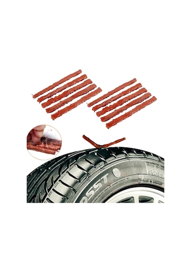 10 Adet Lastik Onarım İçin Lastik Tamir Fitili Yedek Lastik Fitili 4741