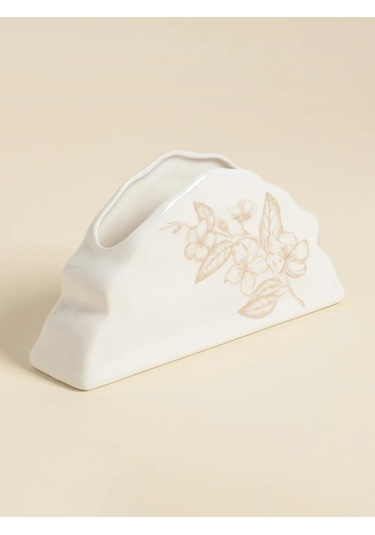 Mutfak Masası İçin Şık Beyaz Peçetelik "amande" 312664093 Beyaz