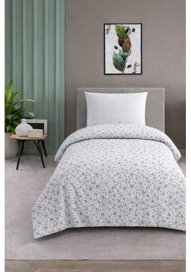 Tek Kişilik Pike Yatak Örtüsü %100 Pamuk 170x230 Beyaz - Indigo