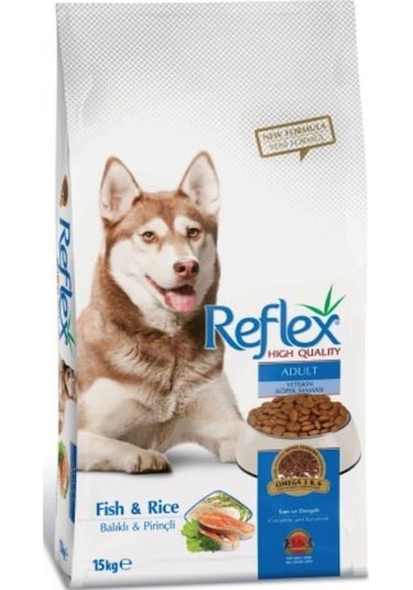 Reflex Balıklı ve Pirinçli Yetişkin Köpek Maması 15 KG