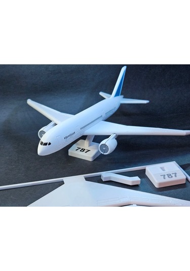 787 Yolcu Uçağı Maket Kiti Kurulabilir Jet Modeli Hobi Amaçlı