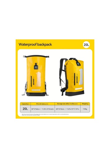 Dashanshop 20l Sarı Yüksek Kaliteli Taktik Sırt Çantası Dayanıklı Outdoor Gezi Kampçılık İçin Altın