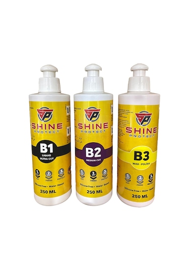 Shine Protect Pasta Cila Hare Giderici 3'lü Set Menşei Almanya 250 ml Set B1-B2-B3