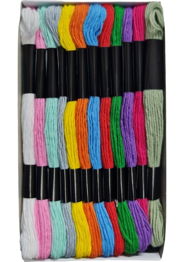 Muline Iplik Seti 24 Adet Çile 24 Renk Çeşidi