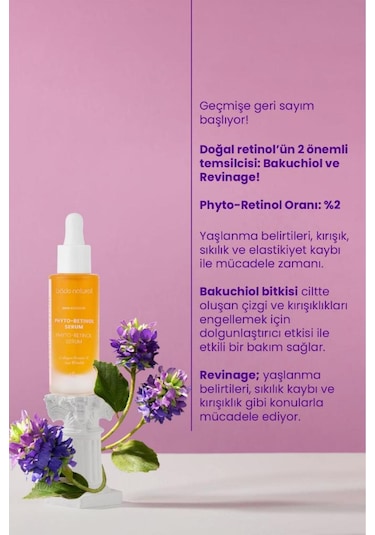 Bade Natural Bakuchiol Phyto Retinol Yüz Serumu Yaşlanma Ve Kırışıklık Karşıtı 30 ML