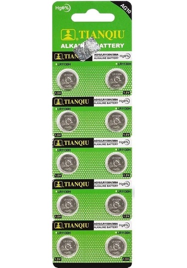 Buton Pil - Saat Lazer Hesap Makinesi Pili 10lu Paket Ag10 - Lr1130h - 389a -1.55v 01