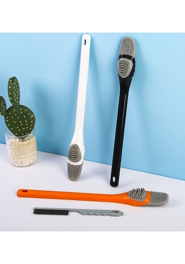 Ördek Tasarımlı Silikon Tuvalet Ve İnce Detay Fırçası