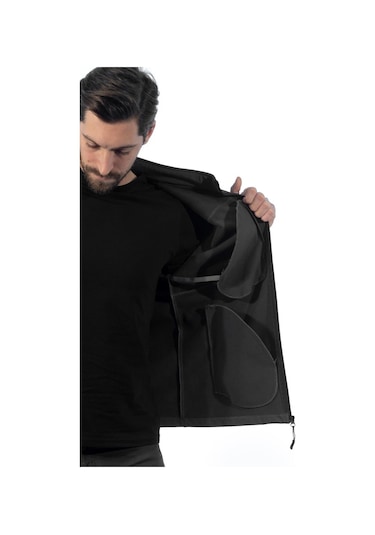 Şensel, Softshell Mont, Koyu Gri -91E632- Su Itici