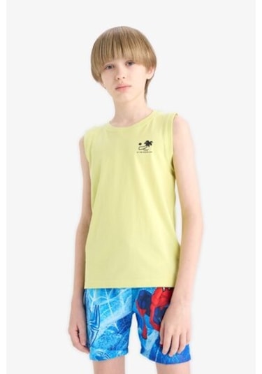 DeFacto Erkek Çocuk Bisiklet Yaka Atlet E0192A825HSGN664 DeFacto Erkek Çocuk Bisiklet Yaka Atlet E0192A825HSGN664