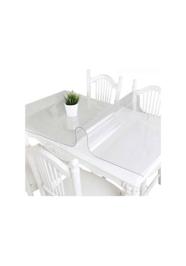 80X60 Şeffaf Pvc Masa Örtüsü 1,7 Mm Masa Koruyucu Saydam Renk Mas