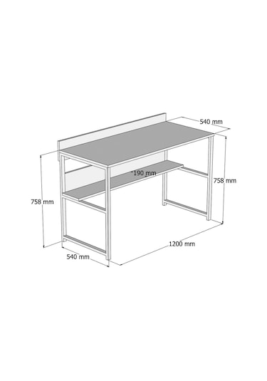 Yesst Momento 120 Cm Çalışma Masası (447871696) Beyaz