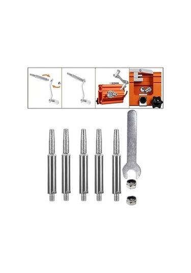 Lijinxu Çapak Bit Seti Sertlik 6mm Şaft Dıy Takı 5-adet-4.8mm