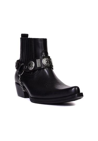 Footcourt Siyah Erkek Kovboy Botu (New York)
