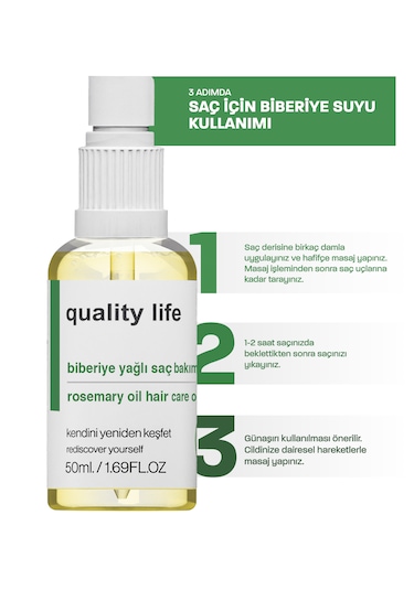 Quality Life Biberiye Saç Bakım Yağı 50 ML