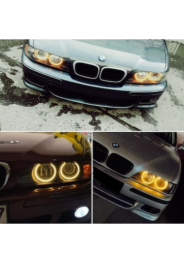 BMW E39 Angel Eyes Halka Sarı Pamuk Led