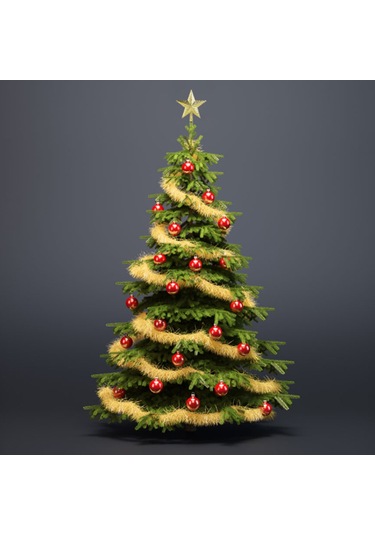 Yılbaşı Altın Simli Yıldız Çam Ağacı Tepeliği 14 Cm