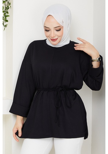 Günsel İpli Oysho Tunik 1646 - Siyah Siyah
