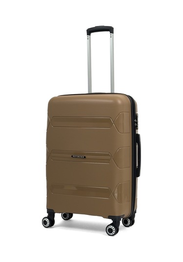 Lucas Polipropilen Kırılmaz Valiz, Orta Boy Gold