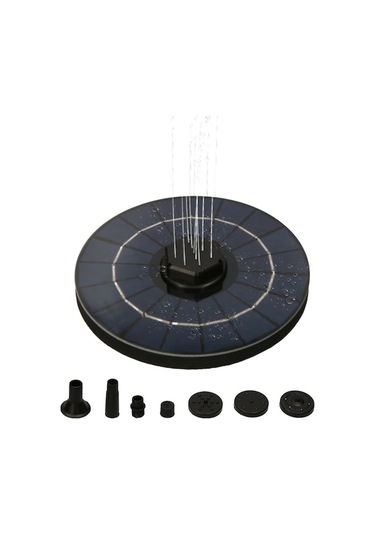 Güneş Enerjili Yüzer Çeşme Pompası - 5 Nozullu, Filtreli, Susuzluk Korumalı