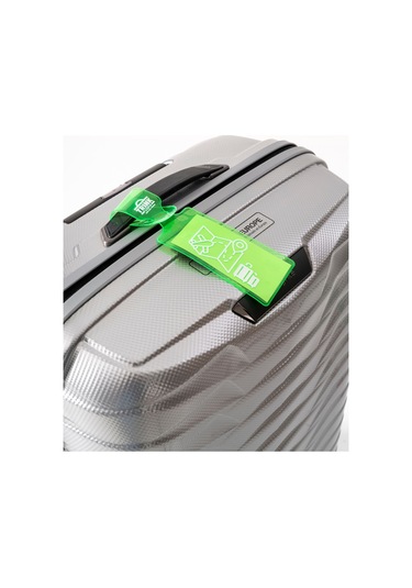 Valiz Etiketi Ve Bavul Etiketi Neon Renk Pvc Neon Yeşil