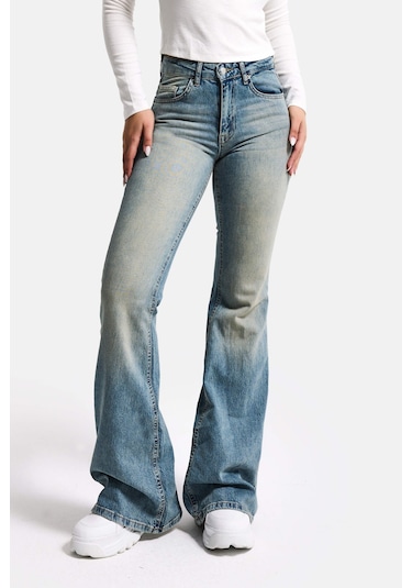 Itsbasic Kadın A.tint 4s6-32 Mid Rise Flare Fit Esnek Kumaş Denim Jean A.tınt