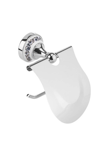 Su Geçirmez Ön Yüzeyli Duvara Monte Klasik Banyo Tuvalet Kağıdı Rulosu Tutucu Mavi Ve Beyaz Porselen Desenli Diğer