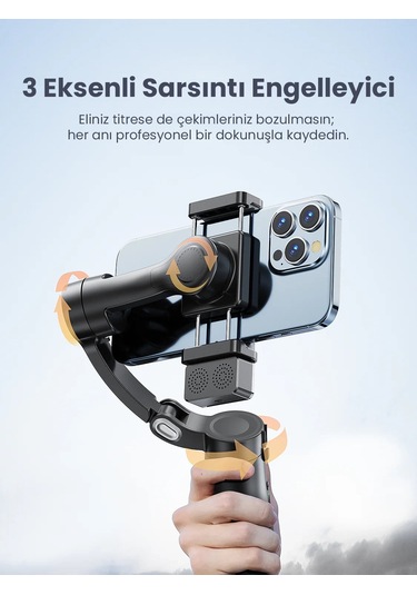 Ven-dens Vd-ss11 Premium Telefon Gimbal Ve Akıllı Tripod - Siyah