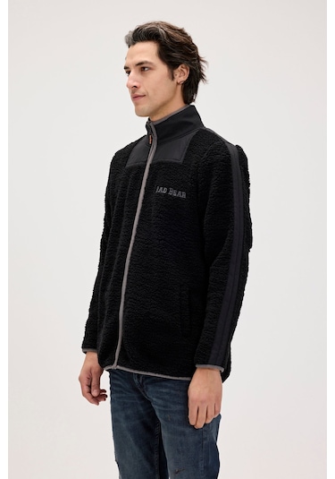 Galvin Siyah Erkek Full-zip Polar Sweatshirt Siyah