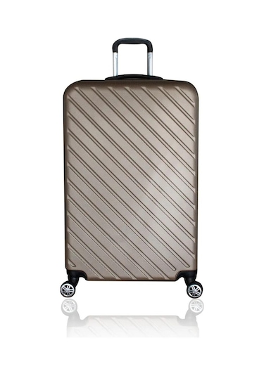 Abs Kullanışlı Renkli Büyük Boy Valiz Gold