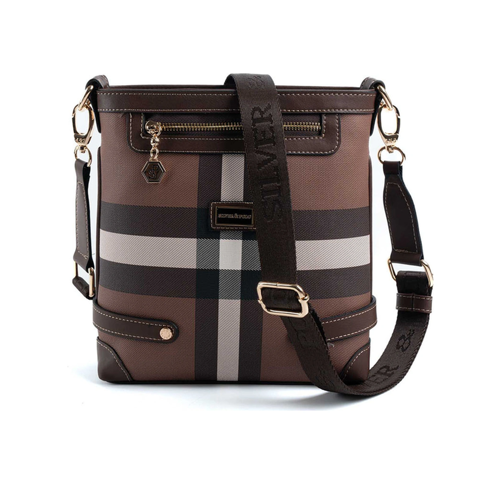 Silver Polo Kadın Çapraz Çanta 1120 Koyu Kahverengi