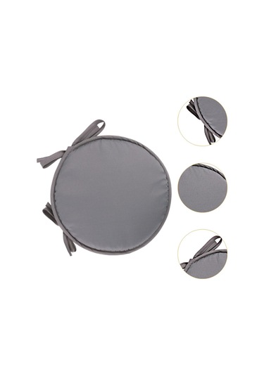 Suntek Yuvarlak Sandalye Yastık Zemin Pouf Mat Pedi Açık-gri-30-cm Açık Gri 30 Cm