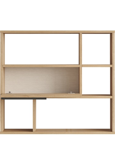 Robin Home Lidya Duvar Rafı Kitaplık Kapaklı Uv Baskı Sepet-jüt D