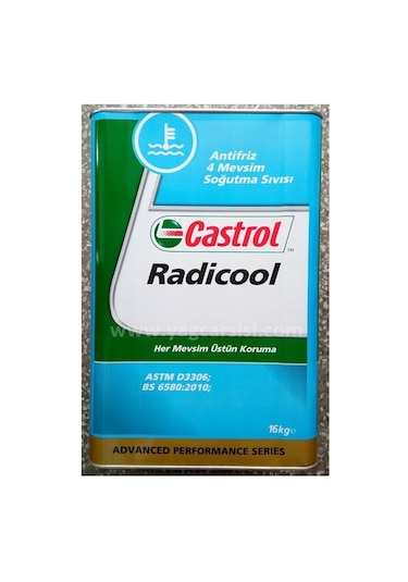 Castrol Radicool Antifiriz Teneke 16 Kg Mavi