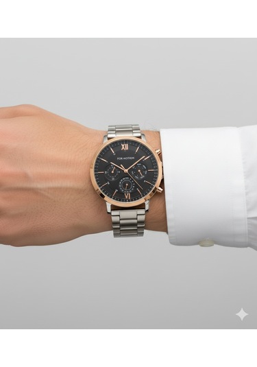 For Motion Erkek Kol Saati Altın Renk, Siyah Kadran - Fm.13507fm.02, 2 Yıl Garantili Bakır For Motion Erkek Kol Saati Altın Renk, Siyah Kadran - Fm.13507fm.02, 2 Yıl Garantili Bakır