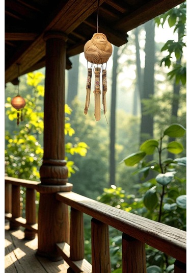 Maymun Figürlü Rüzgar Çanı