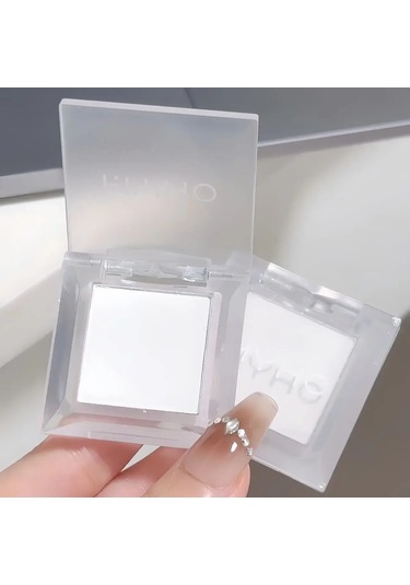 Tek Renkli Mat Beyaz Siyah Göz Farı Vurgulayıcı Makyaj Paleti Su Geçirmez Yüz Light Beige C01