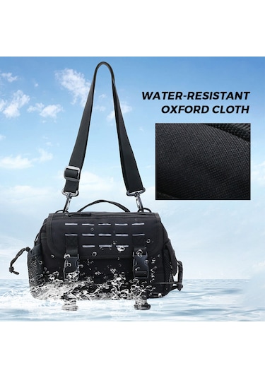 Balıkçılık Çantası Açık Olta Takımı Saklama Çantası-renk D