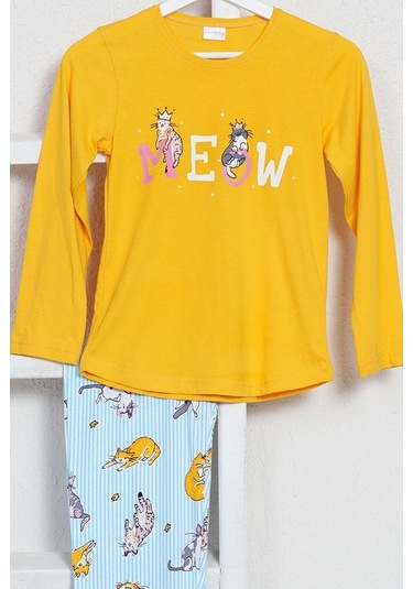 Vienetta Genç Kız O Yaka Süprem Penye Pijama Takım 9581,7-14 Yaş (452961309)