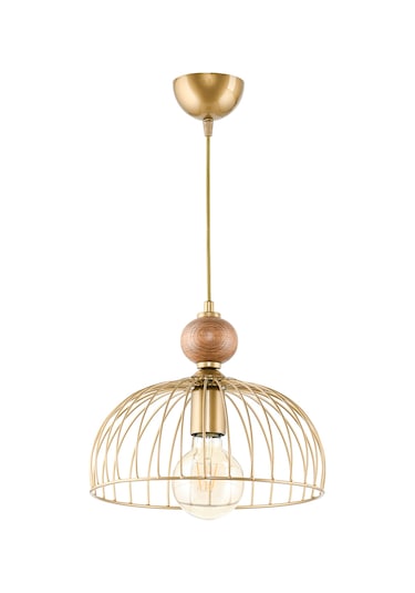 Dede Tekli Ahşaplı Cesta Sarkıt Avize Eskitme Eskitme Boya