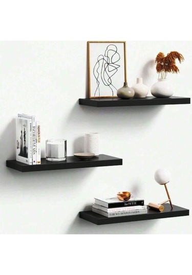 Winflex Antrasit Dekoratif 3 Lü Raf Seti