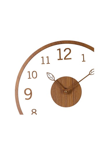 Suntek Ofis Ev Sınıf Tik Rengi Için Modern Duvar Saati Sessiz Diğer