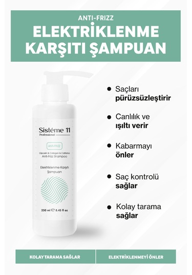 Sisteme 11 Elektriklenme Karşıtı Şampuan 250 Ml