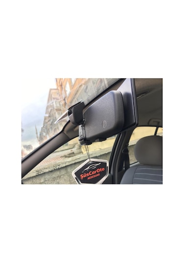 Carub 280 Mm Bombeli Makaslı Geçmeli Iç Ilave Ayna Siyah