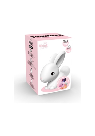 Dhink Silikon Şarjlı Gece Lambası Bunny Cotton Beyaz