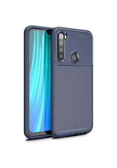 Xiaomi Redmi Note 8 Kilif Zore Antisok Karbon Silikon Kapak + Cam 387275880
