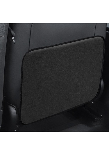 Rogfer Araba Koltuğu Geri Çocuk Tekme Önleyici Ped Geri Arka Anti-kirli Evrensel Deri Koruma Pedi Saklama Çantası Yarım Paket Versiyonu Siyah Diğer